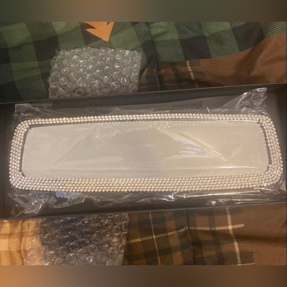 Rhinestone Car Rear View Mirror